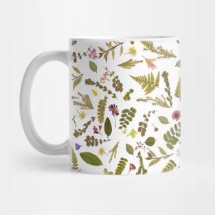 Pressed Flowers and Greenery Mug